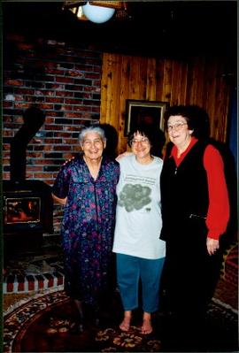 Mary John, Bridget Moran, and Unknown Woman in John Residence
