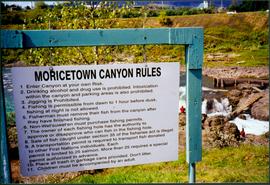 Sign Featuring Moricetown Canyon Rules