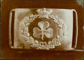 Closeup of an Royal Irish Constabulary buckle clasp