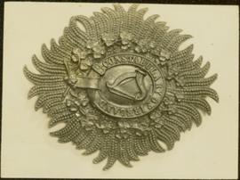Closeup of an Royal Irish Constabulary badge