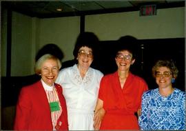 Bridget Moran with Women at University Women's Club Meeting