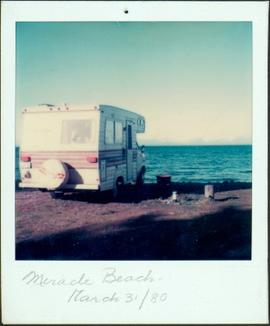 Camper Parked on Miracle Beach, BC