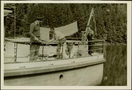 James Joseph Claxton fishing aboard the M.S. Columbia