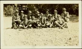 Group photo of Boy Scouts at Scotch Creek Scout Camp