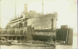 Large Ship in Dry Dock at Prince Rupert, BC