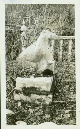 Grave stone in the Hazelton cemetery