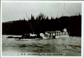 SS Quesnel on Rocks in Fort George Canyon, BC