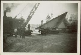 Portion of Boat Hull in Construction Area