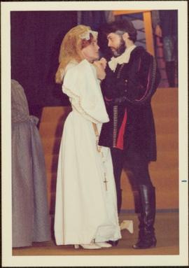 May Diver in Costume as Mary Stuart, with unidentified man