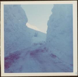Tall Snowbanks along Highway 16 and the Skeena, ca. 1976