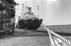 Docked ship named “Dexterity” in Prince Rupert