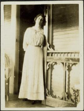 Woman on Front Porch