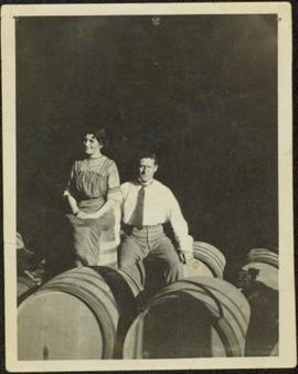 Couple Sitting in Winery