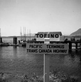 Terminus of Trans Canada Highway in Tofino, B.C.