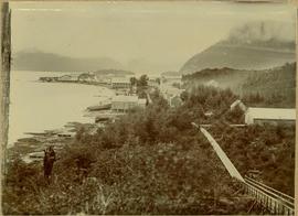 View of Port Essington, BC from bridge