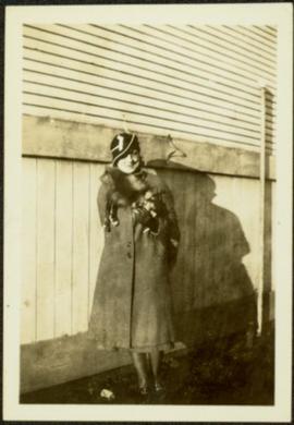 Woman Posed by Unknown Building