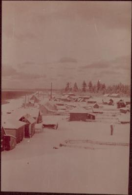 Winter view of Masset, Queen Charlotte Islands, BC