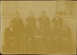 W.E. Collison with group of Lay Readers at Masset, Queen Charlotte Islands, BC