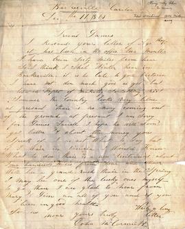 John McCormick Cariboo Letter December 11, 1869