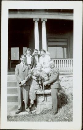 Family on Front Steps