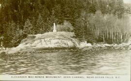Alexander Mackenzie monument, Ocean Falls BC