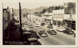 Cars along Third Avenue in Prince Rupert BC