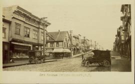 Delivery vehicles on Third Avenue in Prince Rupert