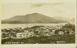Elevated view of Prince Rupert buildings