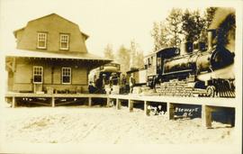 PCSL Railroad train in Stewart, BC