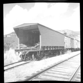Flat car on the CPR line at Rock Creek