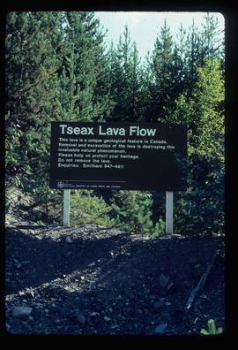 Tseax Lava Flow - Sign