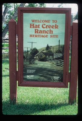 Hat Creek Ranch - Welcome Sign