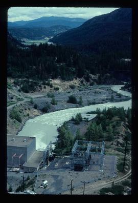 Lajoie hydroelectric generating station at Lajoie Dam on the Bridge River