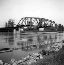 C.N.R. swing bridge over the Fraser River