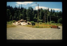 Closed Road and Debris from Demolition of Upper Fraser Townsite