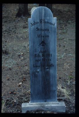 Atlin Cemetery - John Elmwood Simons' Grave
