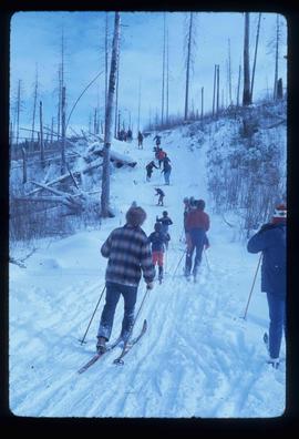 Skiers on Birchleg