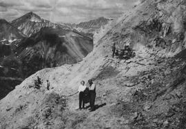 Unknown Woman & Men at Mine