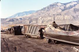 CPR coal train wreck near Lafarge in Kamloops