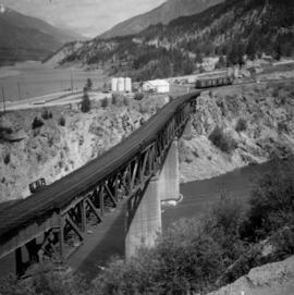 Rail bridge over the Thompson River at Lytton, BC