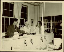 Mr. Williston in the kitchen of the Prince George School dormitory