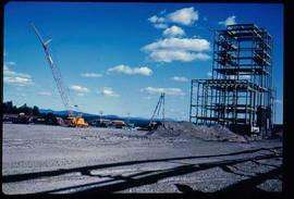 Original Construction - Crane erecting steel structure