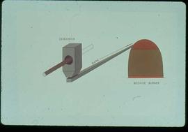 Original Construction - Graphic presentation slide featuring debarker and beehive burner