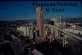 Original Construction - Graphic presentation slide: "Financial position is good"