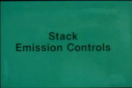 Original Construction - Graphic presentation slide: "Stack Emission Controls"