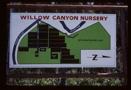 Reforestation - Willow Canyon Nursery site plan sign