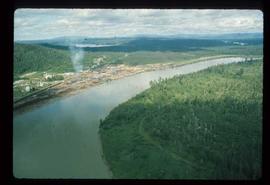 Upper Fraser Sawmill - General - Aerial view looking south