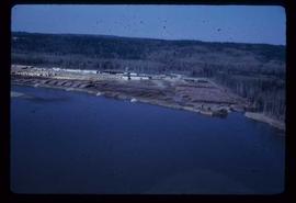 Prince George (P.G.) Sawmill - General - Aerial shot from river