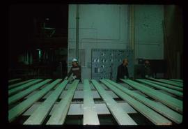Prince George (P.G.) Sawmill - General - Stuart Sing at grading table