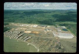 Prince George (P.G.) Sawmill - General - Aerial view of sawmill from river